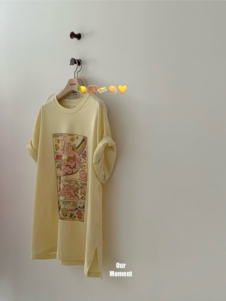Our moment  - Korean Women Fashion - #shopsmall - Cartoon Tee - 5