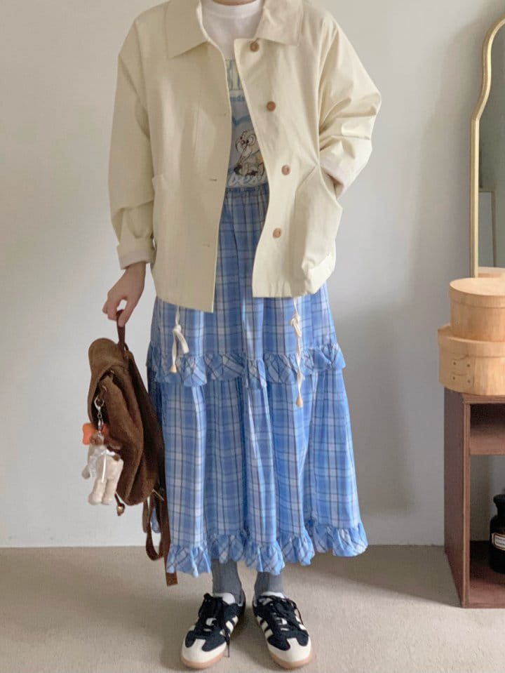 Our moment - Korean Women Fashion - #womensfashion - Catch Check Skirt - 2