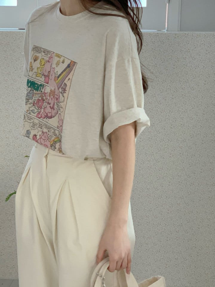 Our moment  - Korean Women Fashion - #womensfashion - Cartoon Tee - 11