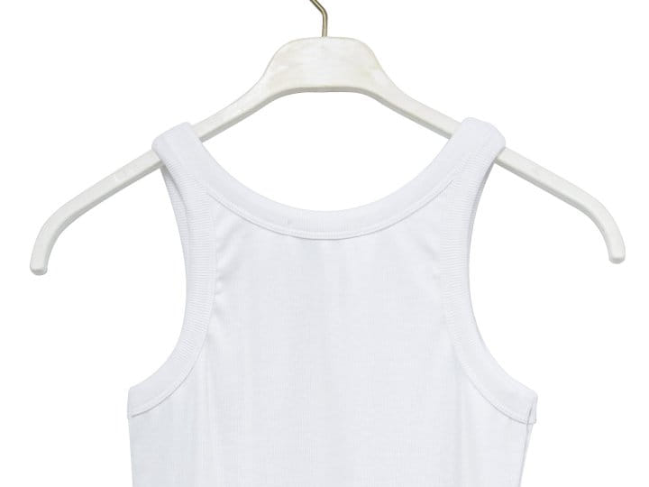 Paper Moon - Korean Women Fashion - #momslook - Sleeveless Rib Jersey Tank Top - 9