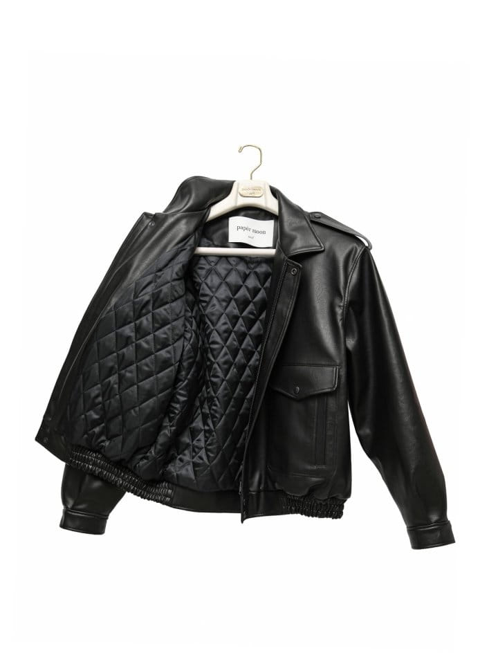 Paper Moon - Korean Women Fashion - #momslook - Washed Vegan L A1RMAN Flight Jacket  - 10