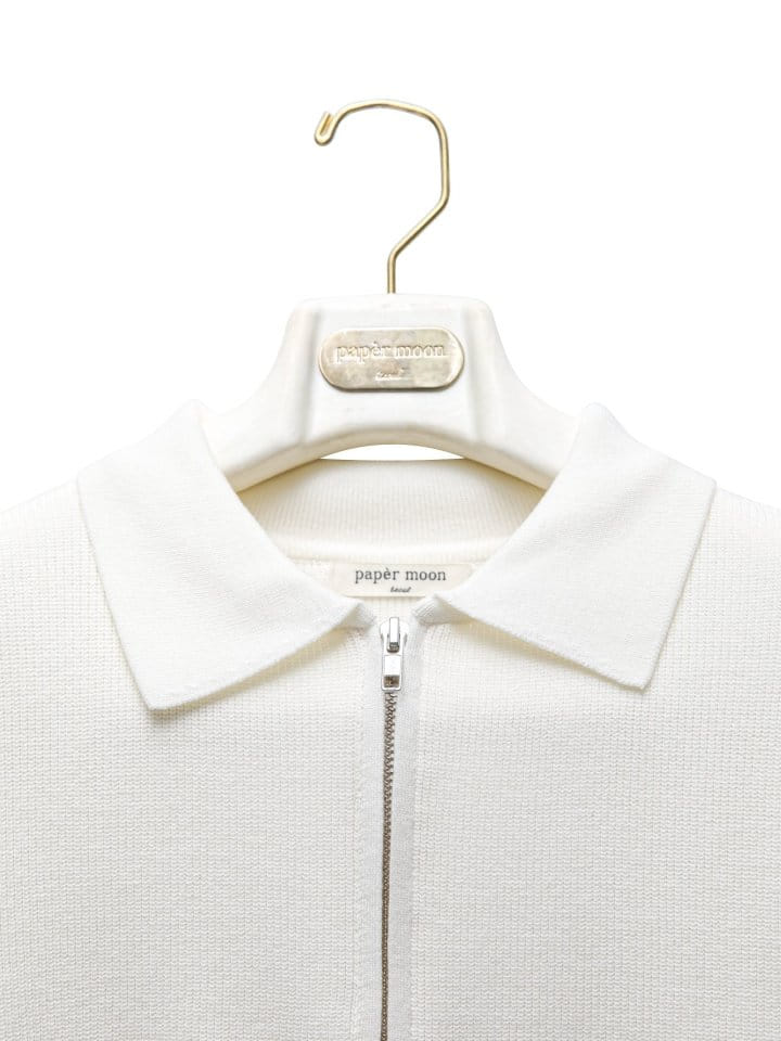 Paper Moon - Korean Women Fashion - #momslook - Two Way Zipped Detail Cropped Cardigan - 8