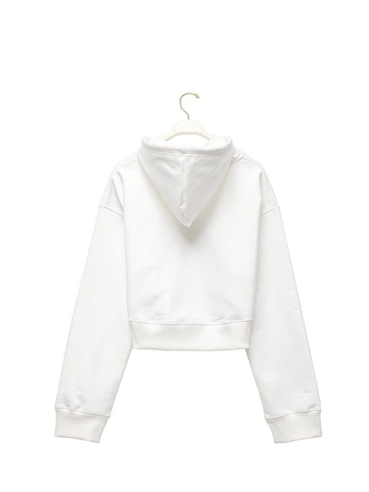 Paper Moon - Korean Women Fashion - #momslook - Round Hem Detail Cropped Hoodie  - 6