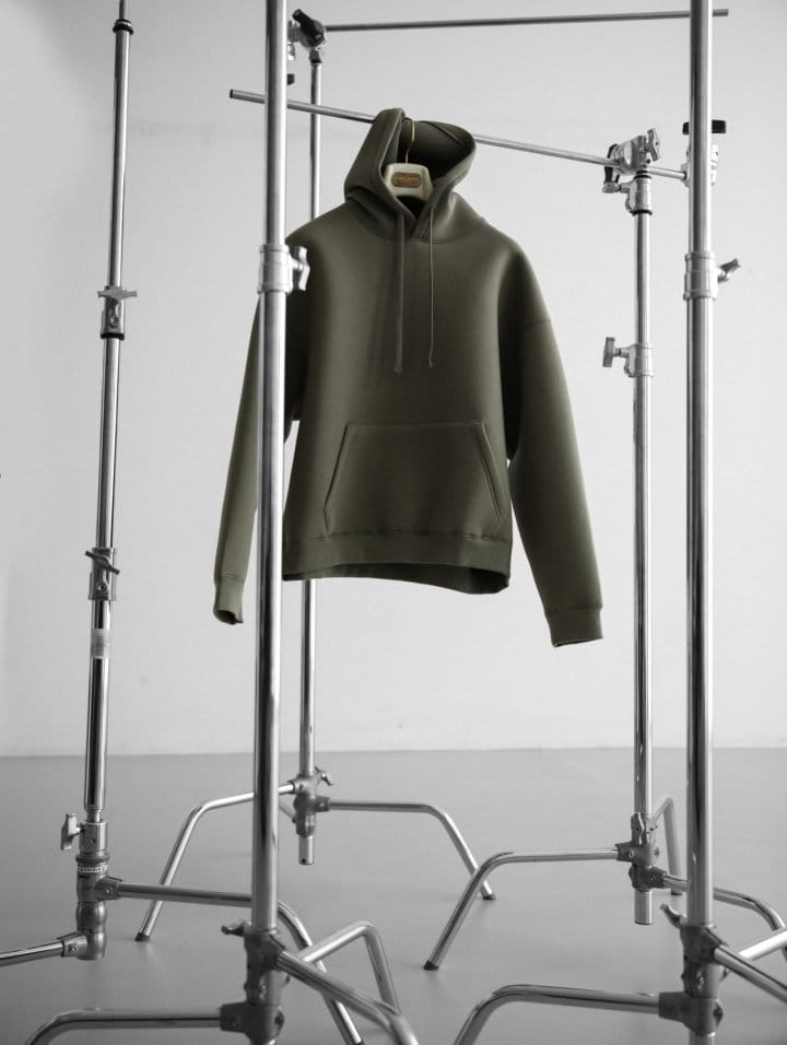 Paper Moon - Korean Women Fashion - #momslook - Oversized Neoprene Hoodie Sweatshirt 