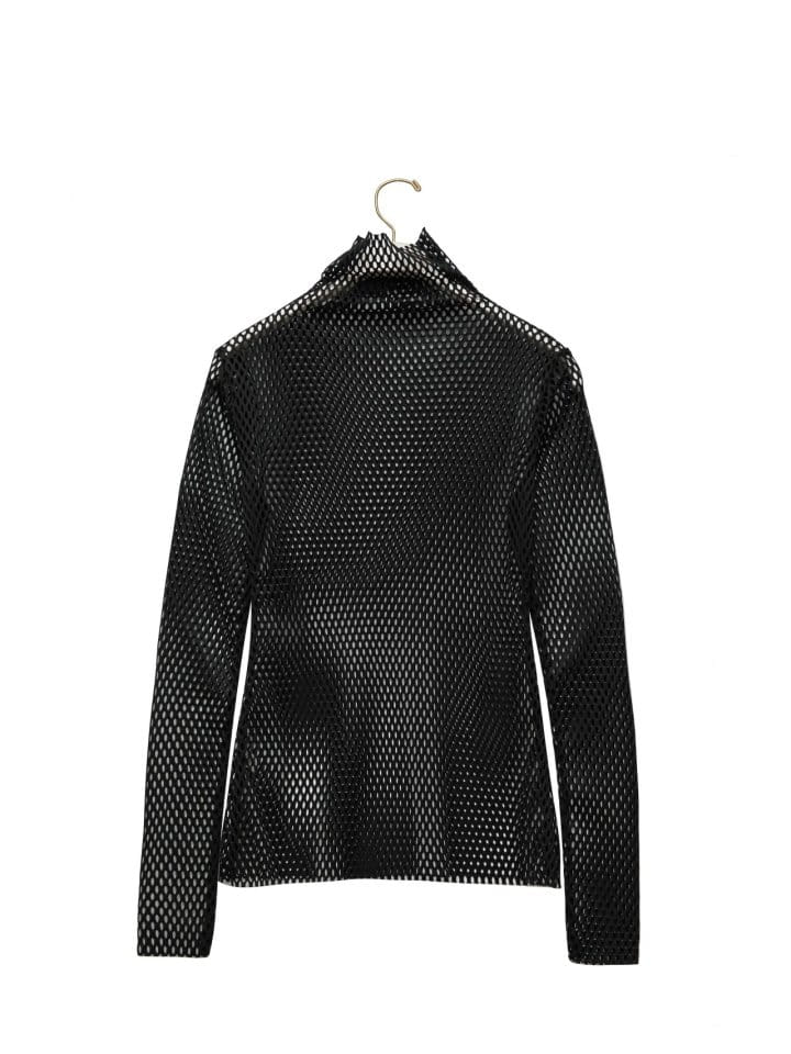 Paper Moon - Korean Women Fashion - #thelittlethings - Fishnet Mock Neck Top - 4