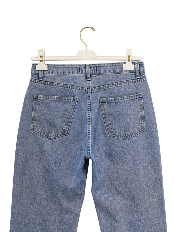Paper Moon - Korean Women Fashion - #momslook - Maxi Length Button Fly Boyfriend Jeans - 11