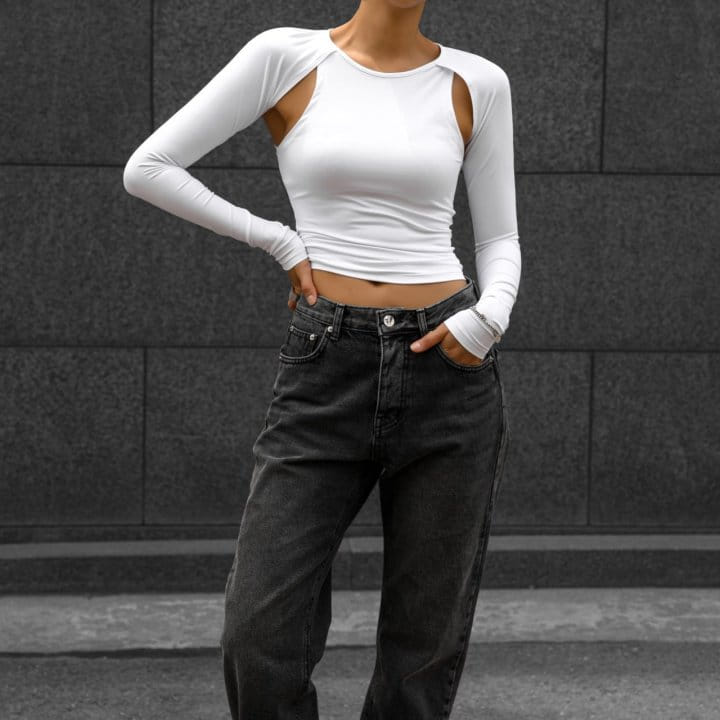Paper Moon - Korean Women Fashion - #momslook - Bolero Detail Sleeveless Top - 5