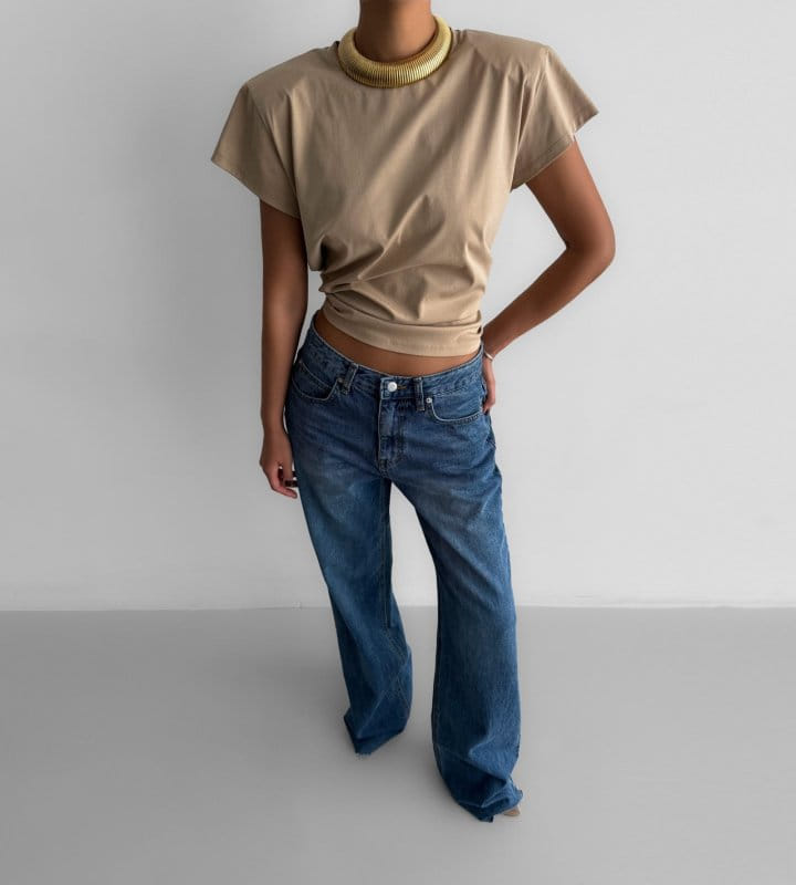Paper Moon - Korean Women Fashion - #momslook - Premium C Classic Slim Padded T Shirt