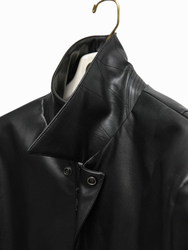 Paper Moon - Korean Women Fashion - #momslook - Two Way Zipped Vegan L jacket - 11