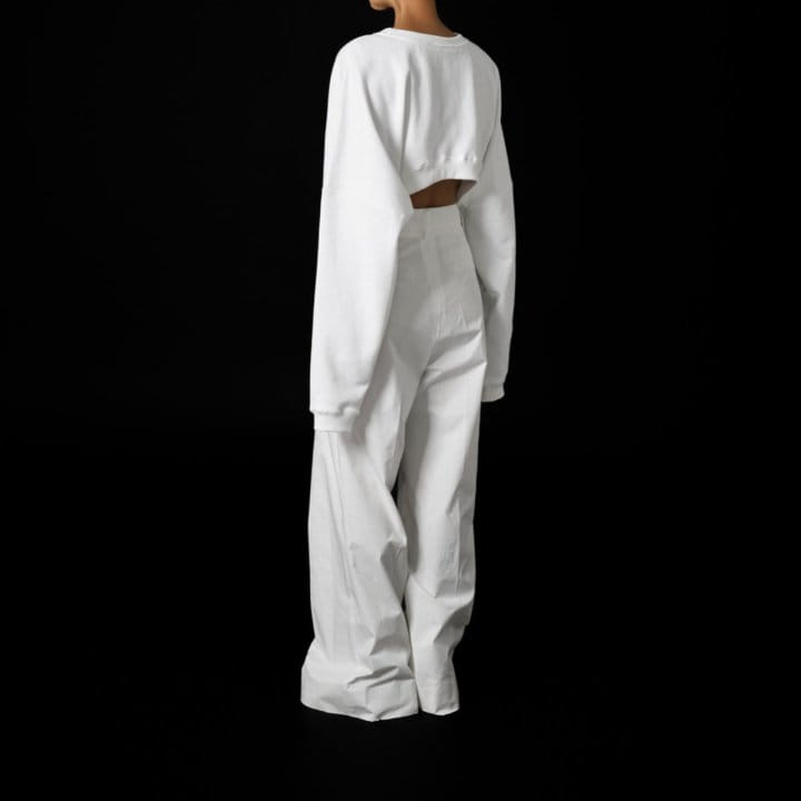 Paper Moon - Korean Women Fashion - #momslook - C Two Pin Tuck Wide Trousers - 3