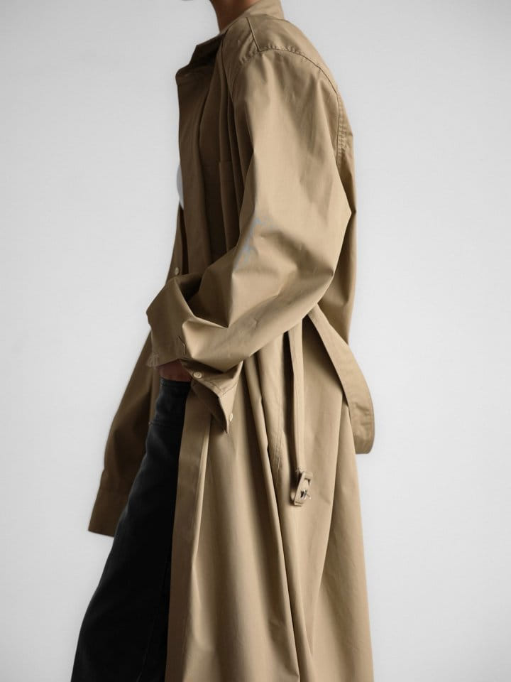 Paper Moon - Korean Women Fashion - #momslook - Trench Belted Detail Button Down Maxi Shirt Dress - 6