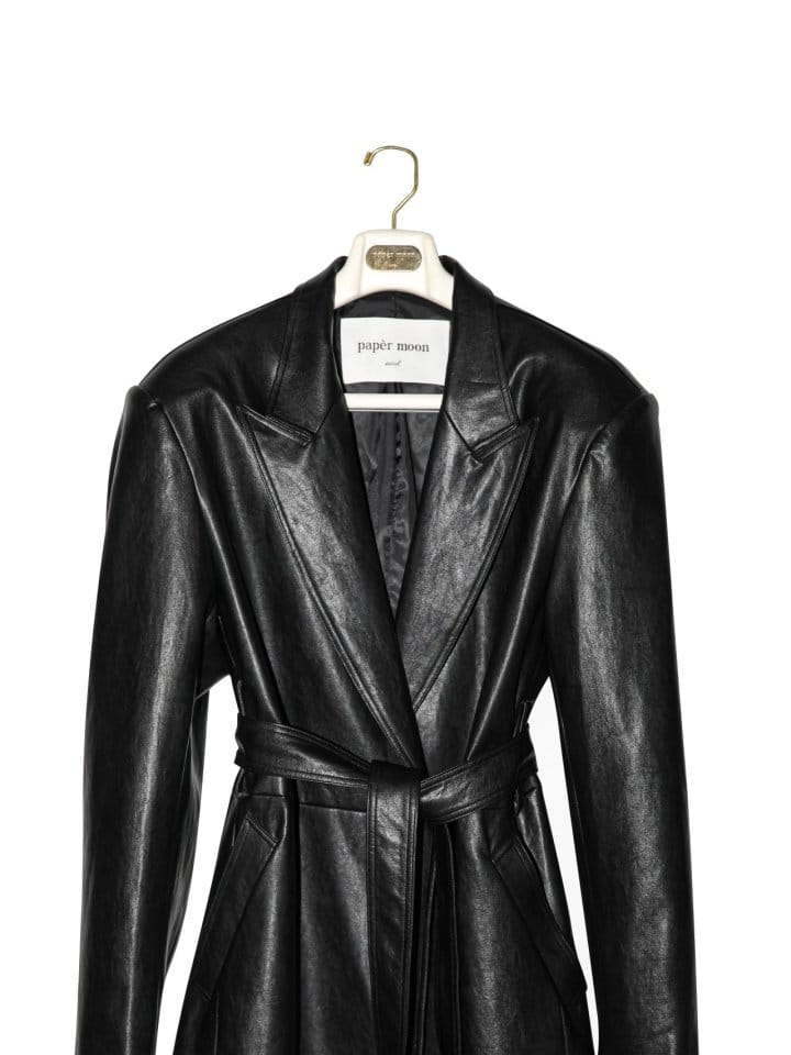 Paper Moon - Korean Women Fashion - #romanticstyle - Oversized Vegan L Robe Maxi Coat  - 6