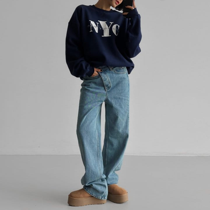 Paper Moon - Korean Women Fashion - #restrostyle - NYC Vintage Print Sweatshirt - 4