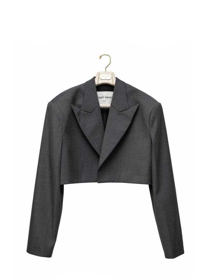 Paper Moon - Korean Women Fashion - #thatsdarling - W Peaked Lapel Buttonless Cropped Blazer - 7