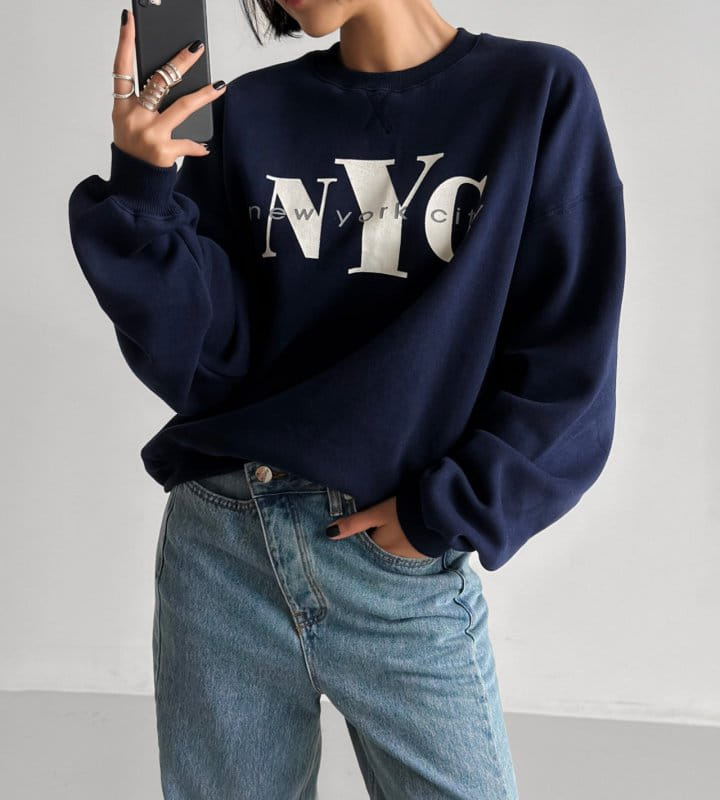 Paper Moon - Korean Women Fashion - #vintagekidsstyle - NYC Vintage Print Sweatshirt