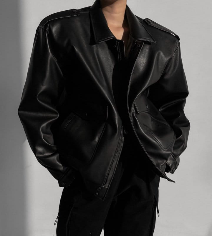 Paper Moon - Korean Women Fashion - #womensfashion - Washed Vegan L A1RMAN Flight Jacket 