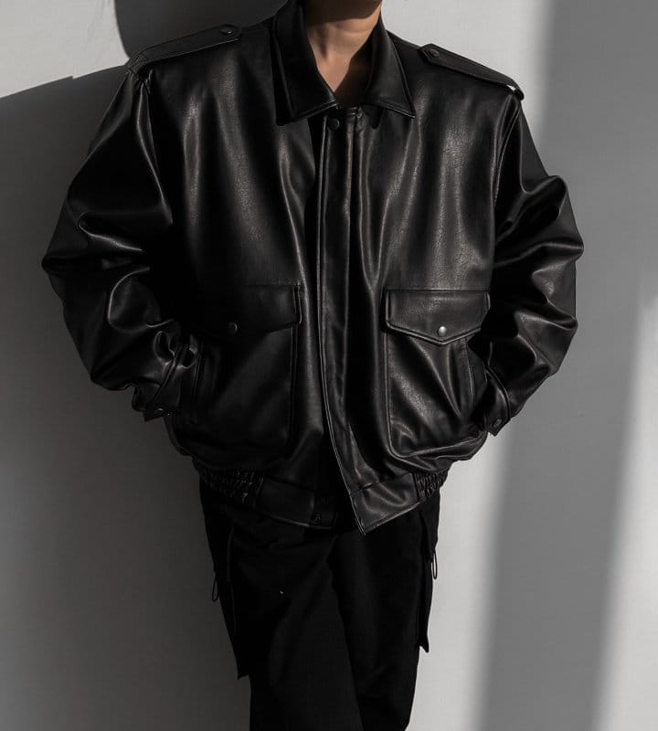 Paper Moon - Korean Women Fashion - #womensfashion - Washed Vegan L A1RMAN Flight Jacket  - 3