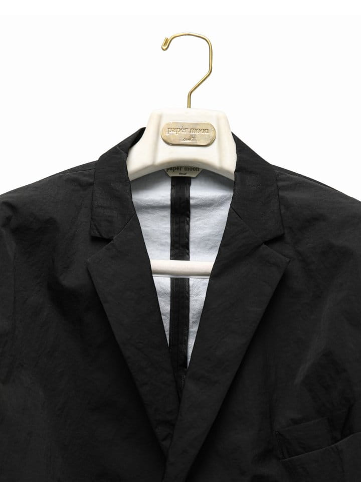 Paper Moon - Korean Women Fashion - #womensfashion - Oversized Back Side Slit Nylon Twill Blazer  - 10