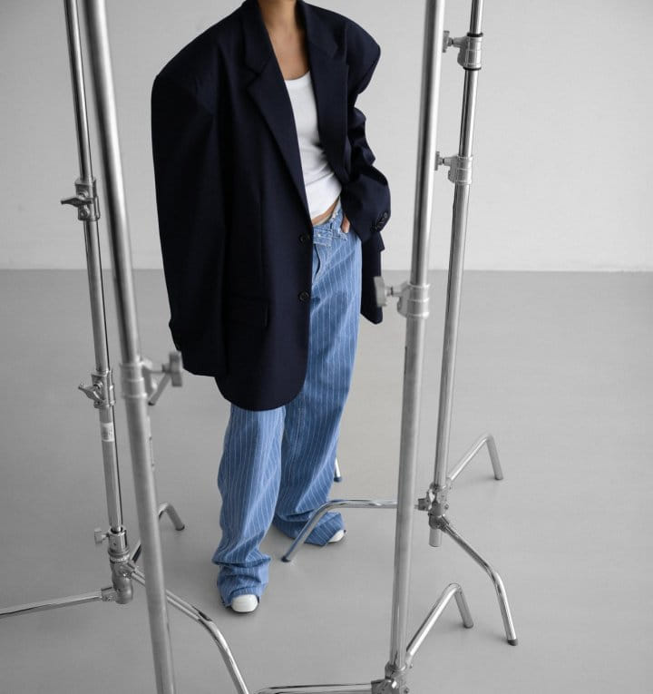 Paper Moon - Korean Women Fashion - #womensfashion - Maxi Oversized Single Breasted Two Button Blazer