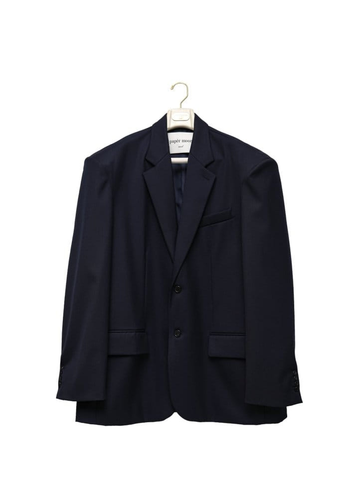 Paper Moon - Korean Women Fashion - #womensfashion - Maxi Oversized Single Breasted Two Button Blazer - 3