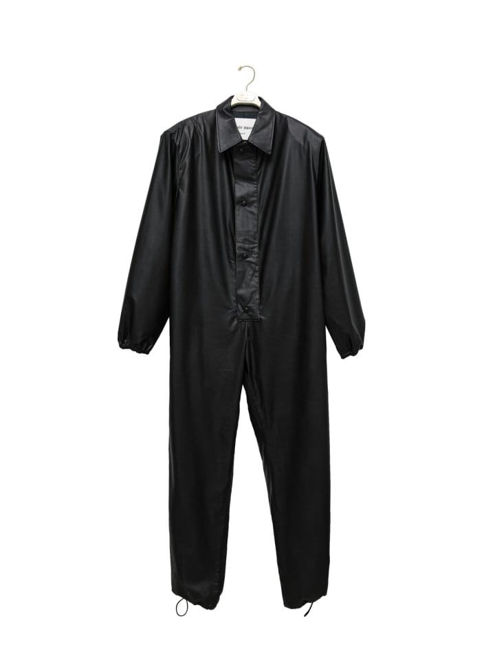 Paper Moon - Korean Women Fashion - #womensfashion - Oversized Vegan L Snap Button Detail Jumpsuit - 6