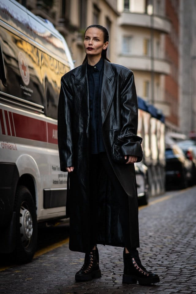 Paper Moon - Korean Women Fashion - #womensfashion - Oversized Vegan L Robe Maxi Coat 