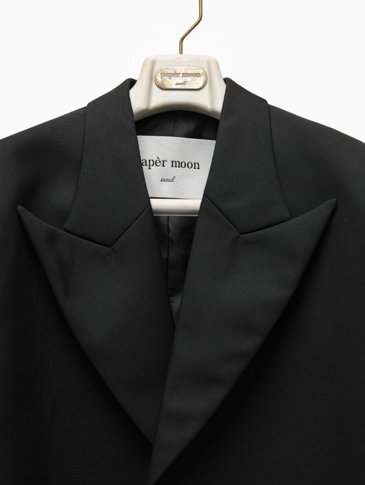 Paper Moon - Korean Women Fashion - #womensfashion - W Peaked Lapel Buttonless Cropped Blazer - 7