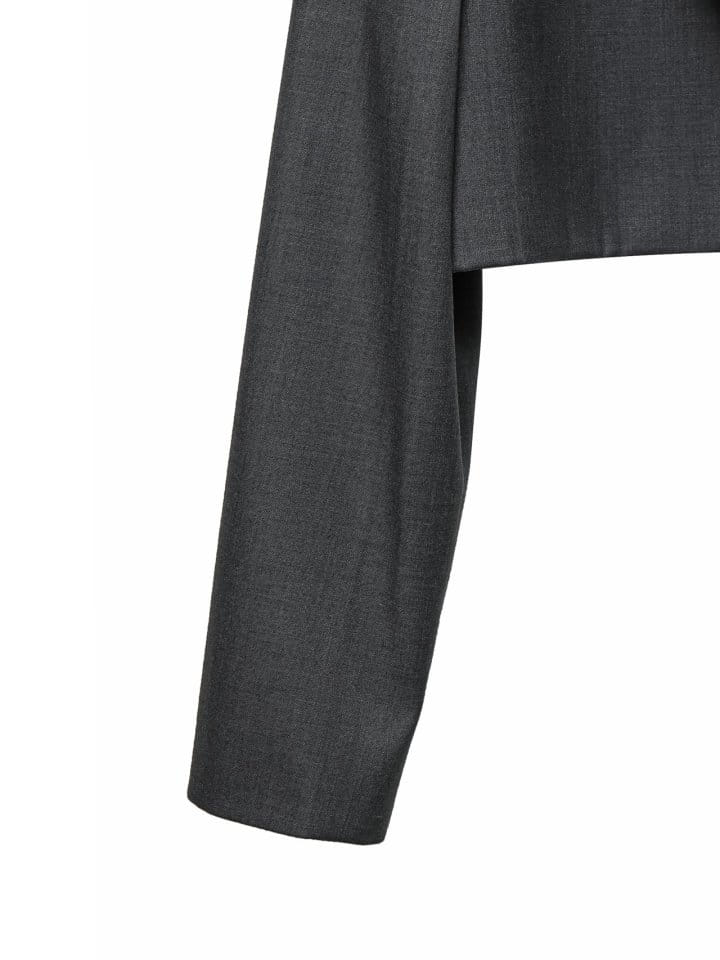 Paper Moon - Korean Women Fashion - #womensfashion - W Peaked Lapel Buttonless Cropped Blazer - 10