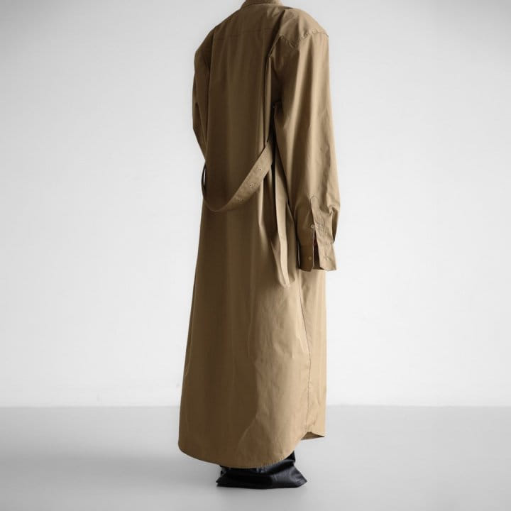 Paper Moon - Korean Women Fashion - #womensfashion - Trench Belted Detail Button Down Maxi Shirt Dress - 5