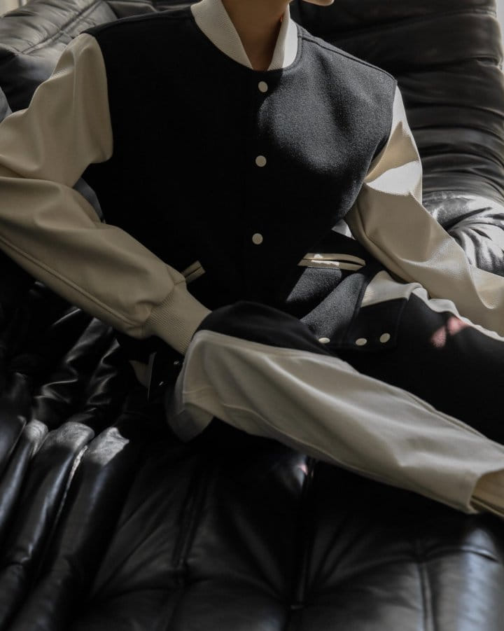 Paper Moon - Korean Women Fashion - #womensfashion - Classic L Sleeve Stadium Jacket