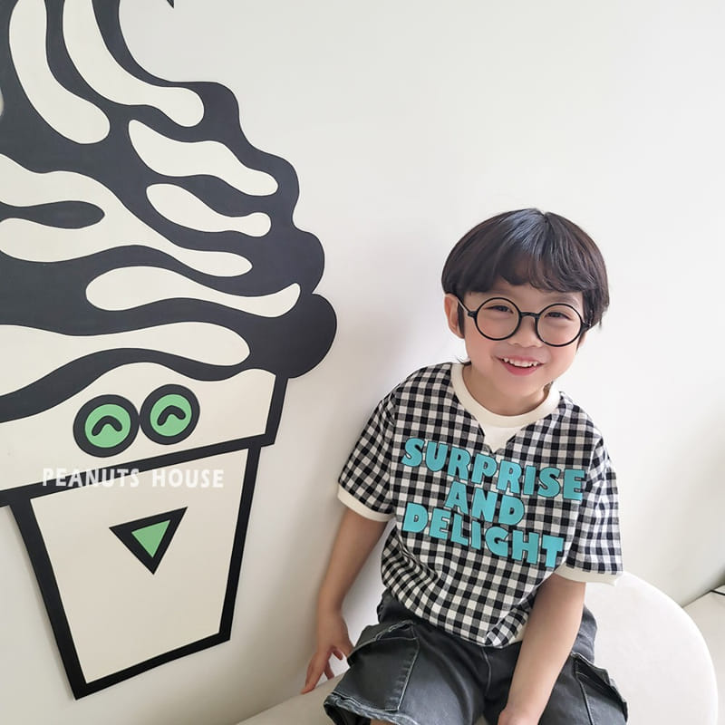Peanuts - Korean Children Fashion - #fashionkids - Check Tee - 10