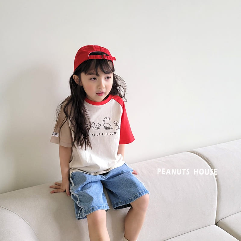Peanuts - Korean Children Fashion - #kidsshorts - Dinosaur Tee - 7