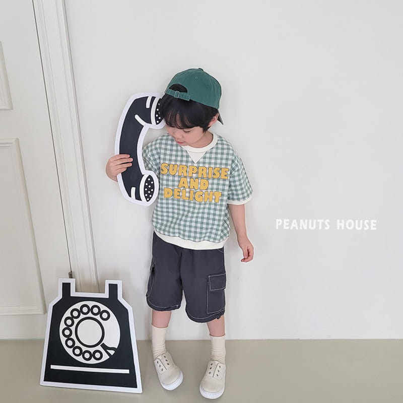Peanuts - Korean Children Fashion - #magicofchildhood - Check Tee - 2