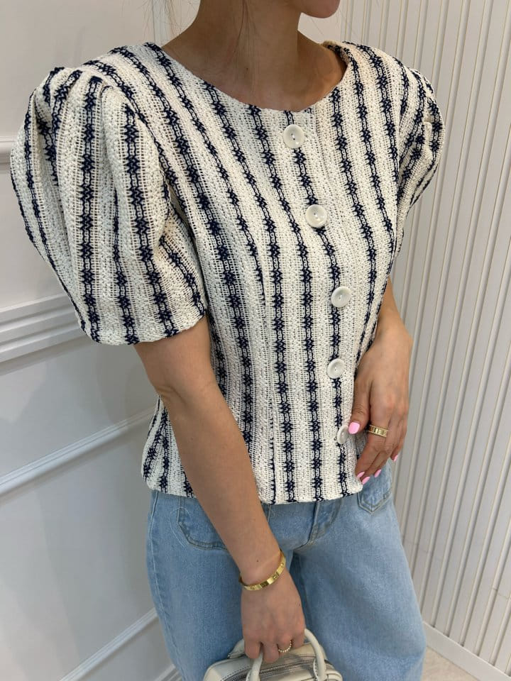 Pearls room - Korean Women Fashion - #momslook - Line Cardigan - 3