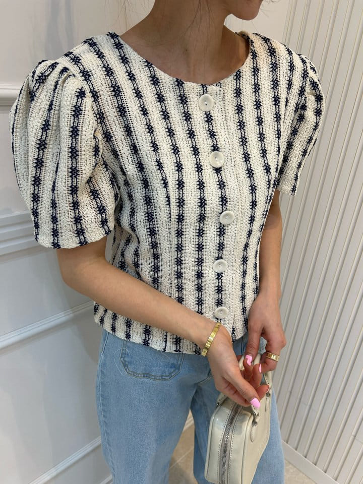 Pearls room - Korean Women Fashion - #momslook - Line Cardigan - 7