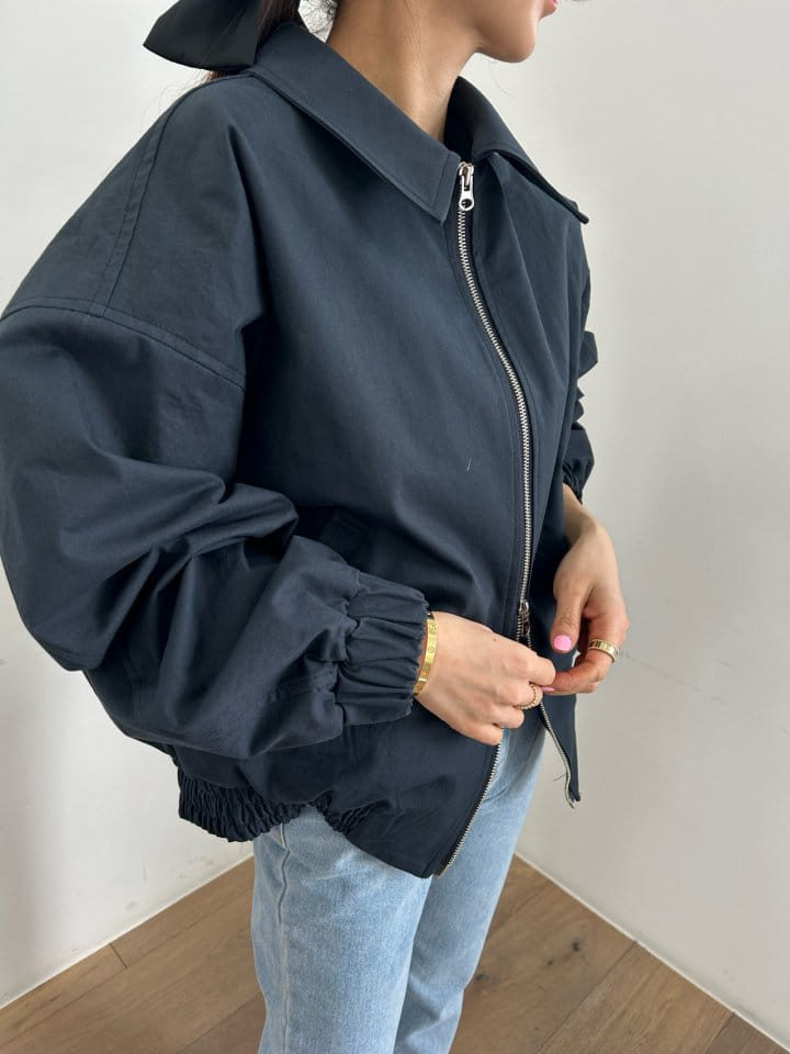 Pearls room - Korean Women Fashion - #momslook - Canvas Zip Up - 8