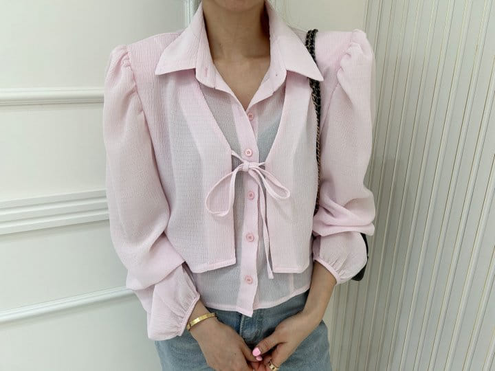 Pearls room - Korean Women Fashion - #womensfashion - Wrap Blouse - 5