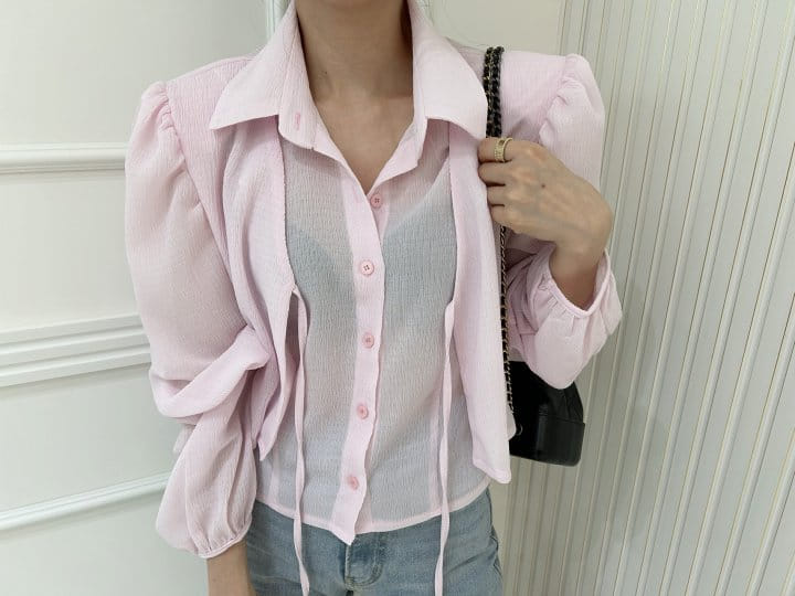 Pearls room - Korean Women Fashion - #womensfashion - Wrap Blouse - 7