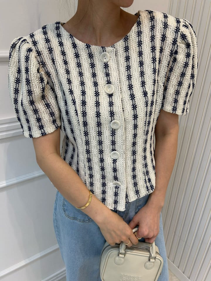 Pearls room - Korean Women Fashion - #womensfashion - Line Cardigan - 2