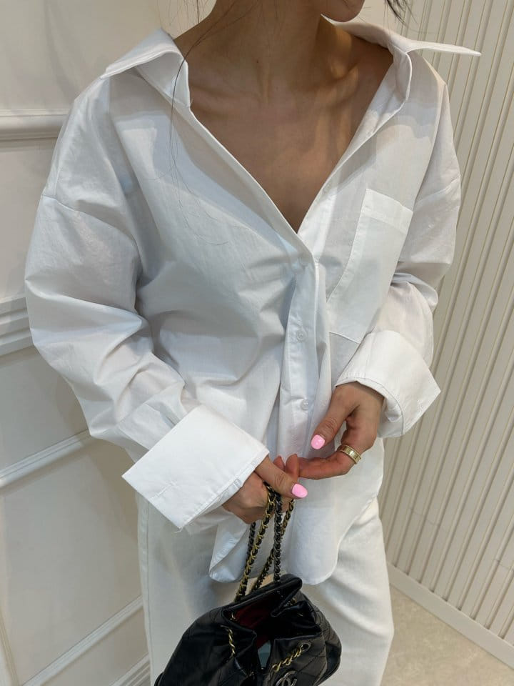 Pearls room - Korean Women Fashion - #womensfashion - Unbalance Shirt - 10