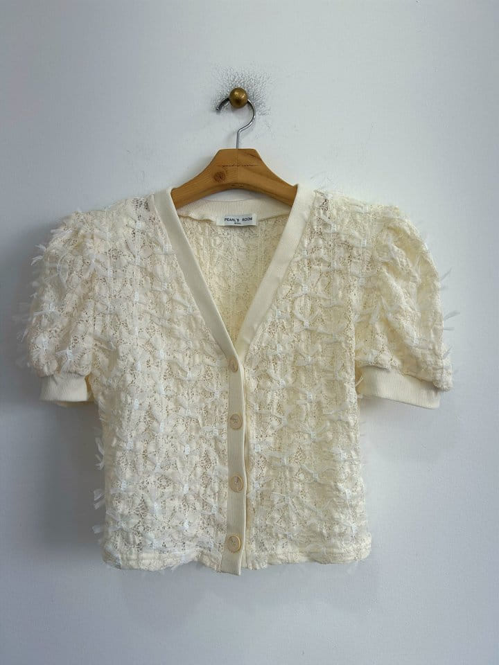 Pearls room - Korean Women Fashion - #womensfashion - Lace Ribbon Cardigan - 6