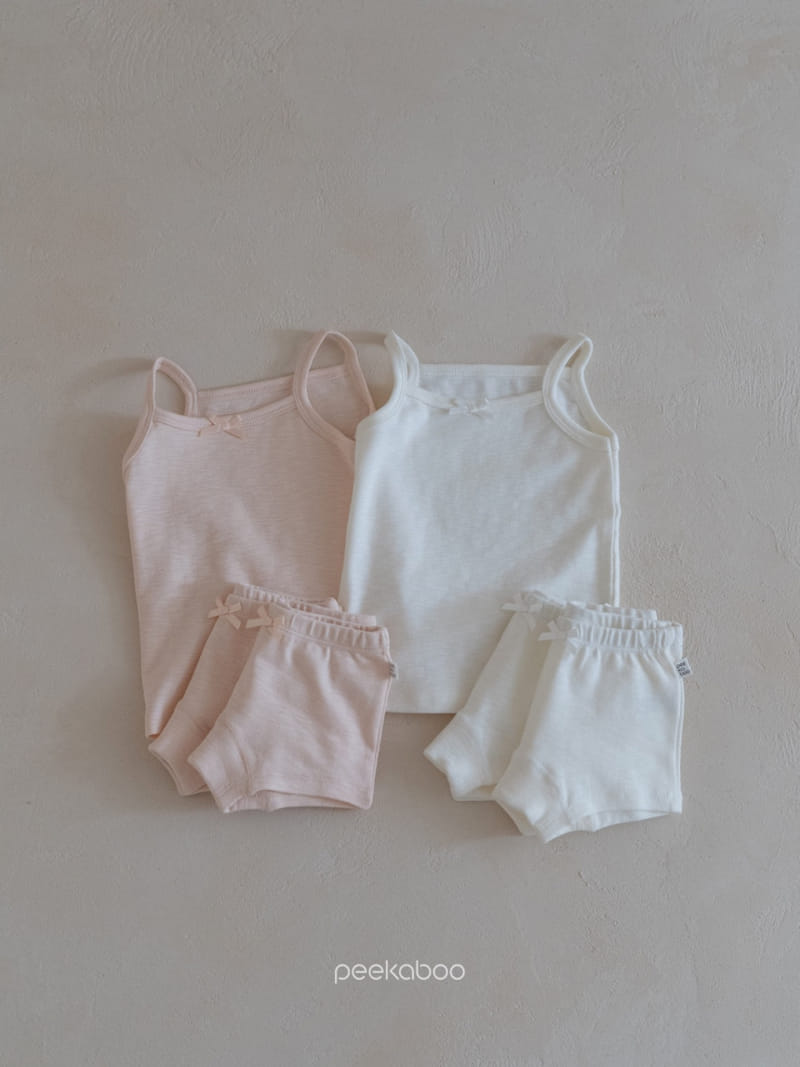 Peekaboo - Korean Children Fashion - #discoveringself - Candy Inner Top Bottom Set