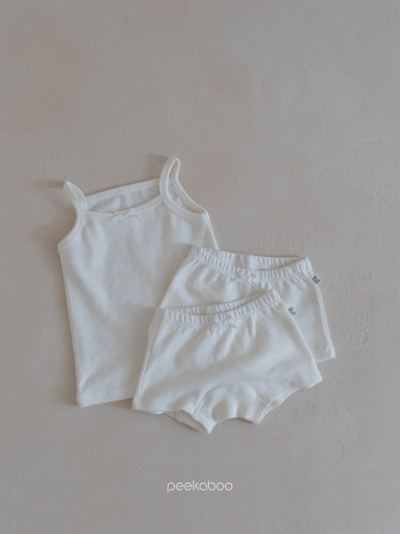 Peekaboo - Korean Children Fashion - #fashionkids - Candy Inner Top Bottom Set - 2
