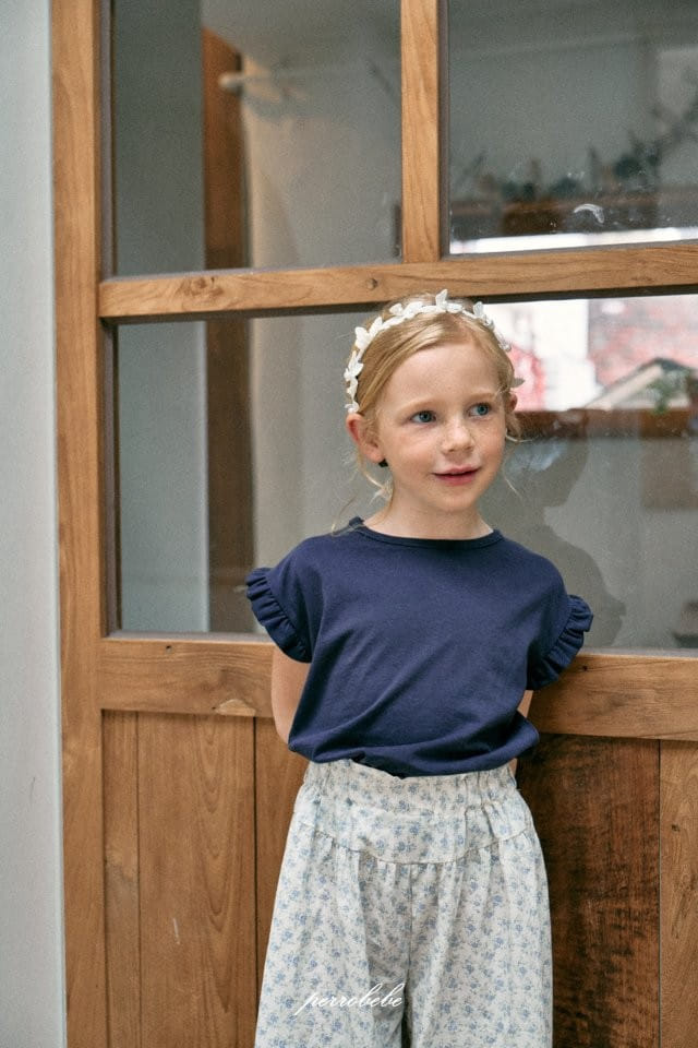 Perrobebe - Korean Children Fashion - #kidsshorts - Loha Frill Tee - 11
