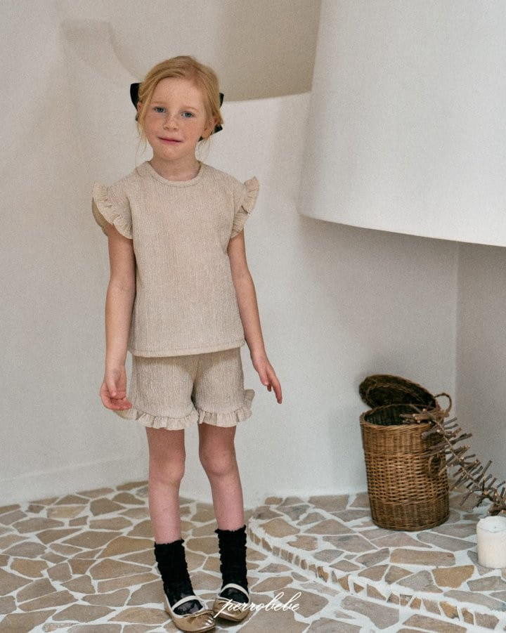 Perrobebe - Korean Children Fashion - #kidsshorts - Soria Top Bottom Set - 6