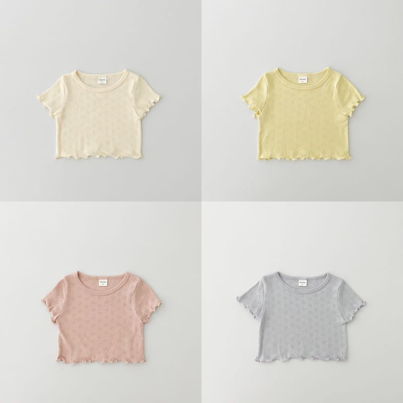 Pinkroro - Korean Children Fashion - #Kfashion4kids - Heart Terry Tee - 7