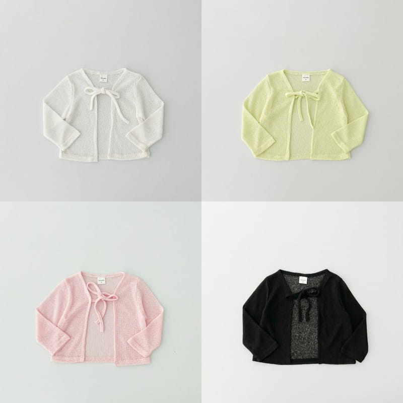Pinkroro - Korean Children Fashion - #childofig - Pretty Ribbon Cardigan - 2