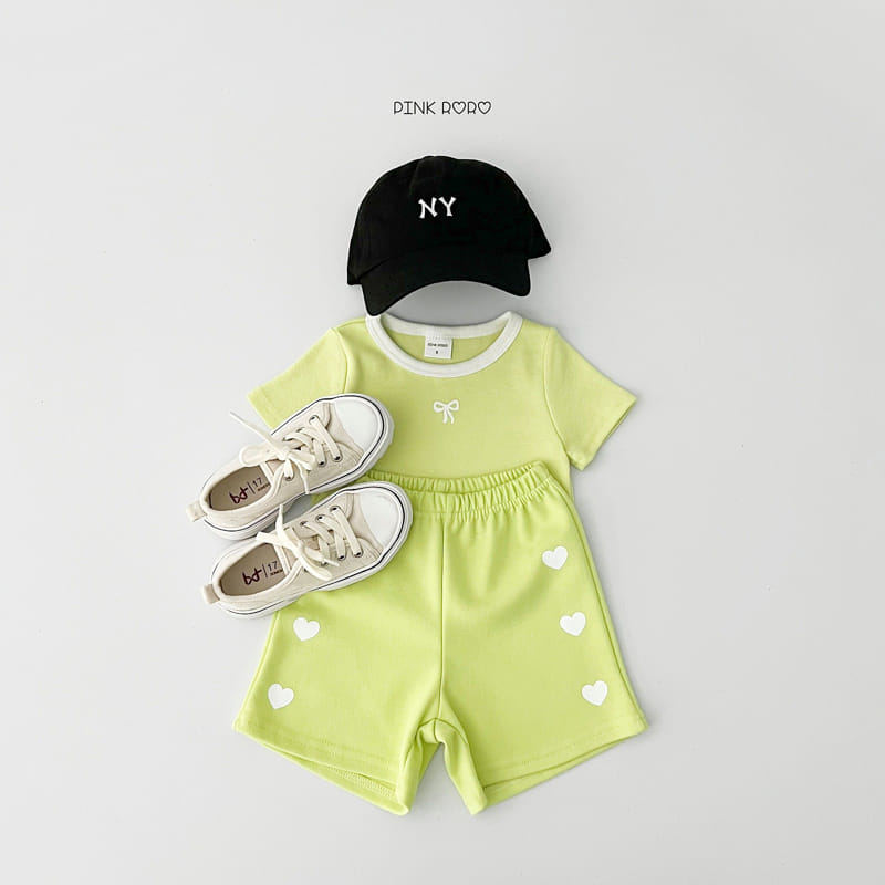 Pinkroro - Korean Children Fashion - #discoveringself - Heart Half Pants