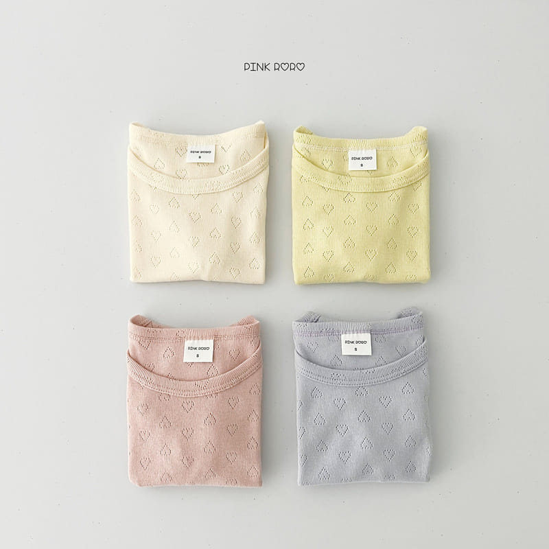 Pinkroro - Korean Children Fashion - #fashionkids - Heart Terry Tee - 3