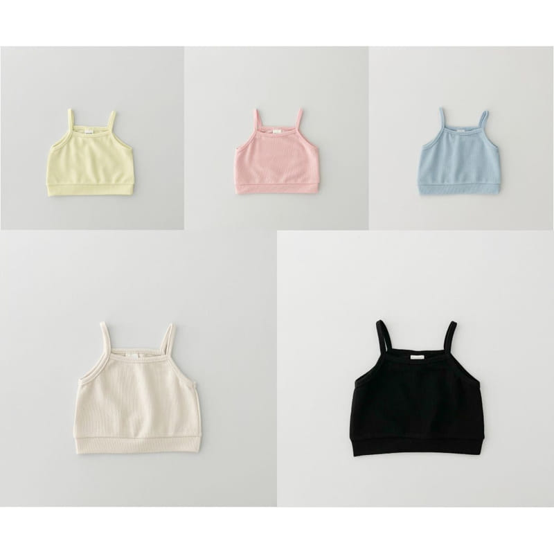 Pinkroro - Korean Children Fashion - #kidzfashiontrend - Unick Piping Sleeveless Tee - 9